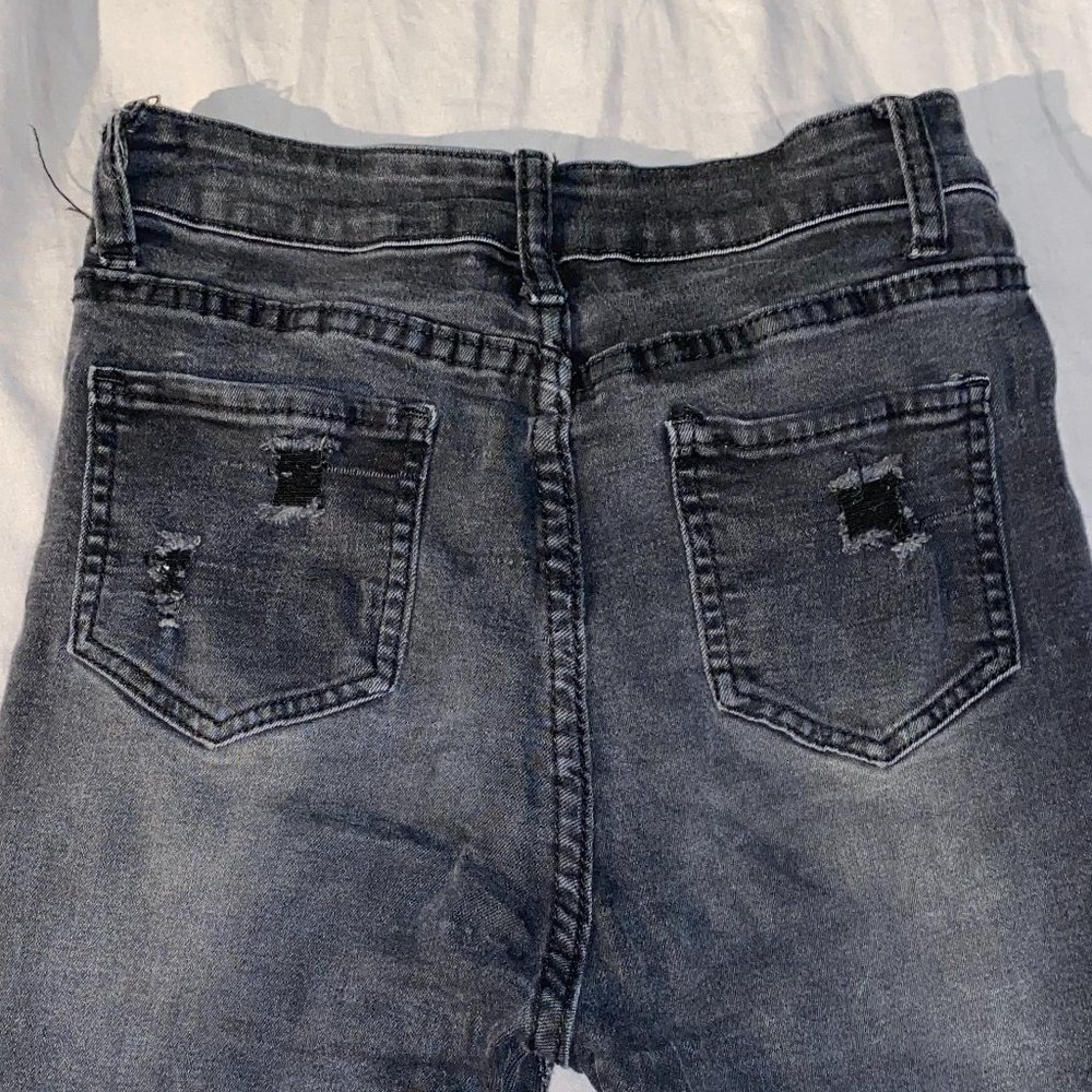 Distressed Black Jeans